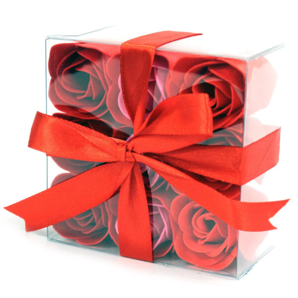 Set de 9 flores de Jabón - Rosas Rojas - Imagen 3