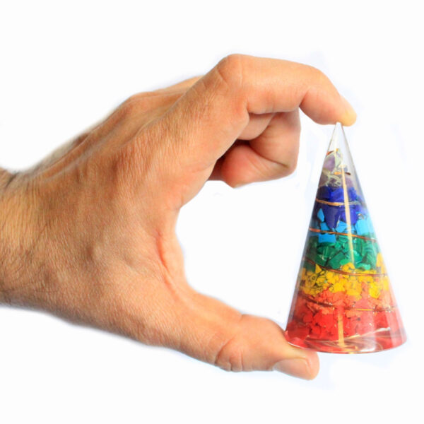 Orgonite Cone - 80mm - Multichip - Imagen 4