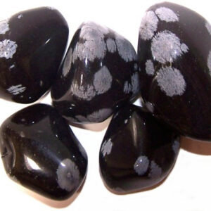 L Tumble Stones - Obsidiana Copo de Nieve
