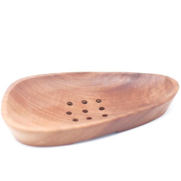 Jabonera de Caoba con Forma de Guijarros - Imagen 2