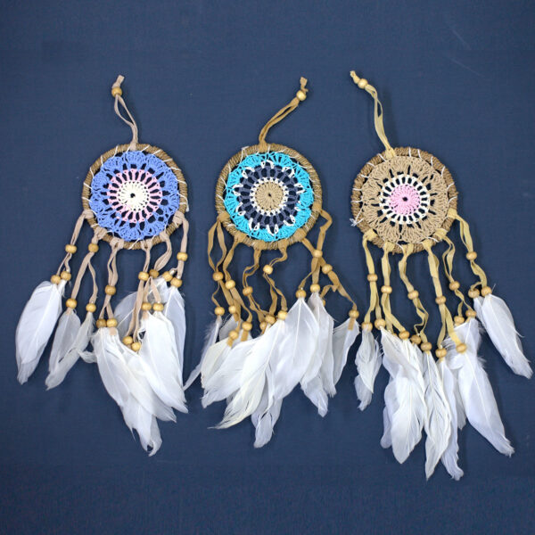 Atrapasueños-Macramé Rosa 9cm (Colores Surtidos) - Imagen 2