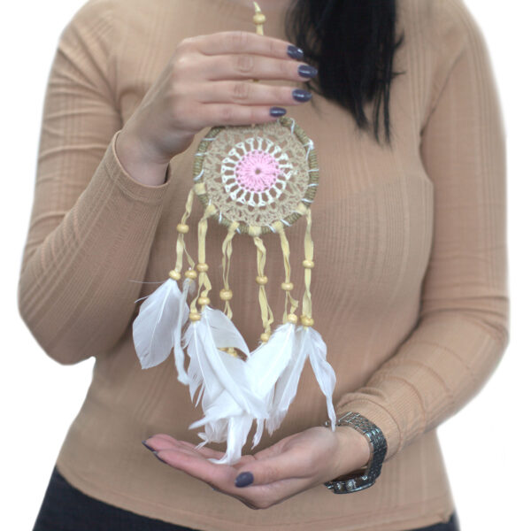 Atrapasueños-Macramé Rosa 9cm (Colores Surtidos) - Imagen 3