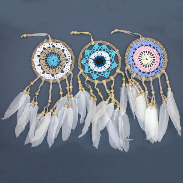 Atrapasueños-Macramé Azul12cm (Colores Surtidos) - Imagen 2