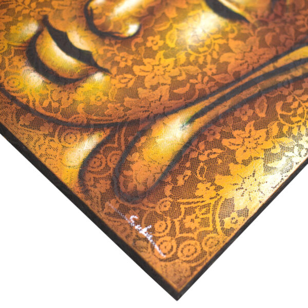 Cuadro de Buda - Detalle de Brocado en Oro - Imagen 2