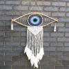 Atrapasueños - Lrg Macramé Mal de Ojo Azul / Blanco / Negro