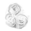 Set de 3 flores de jabón caja corazón - rosas blanca