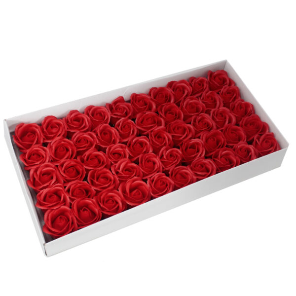 Flor de manualidades deco mediana - roja - Imagen 2
