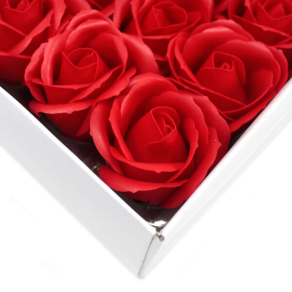 Flor de manualidades deco mediana - roja - Imagen 3