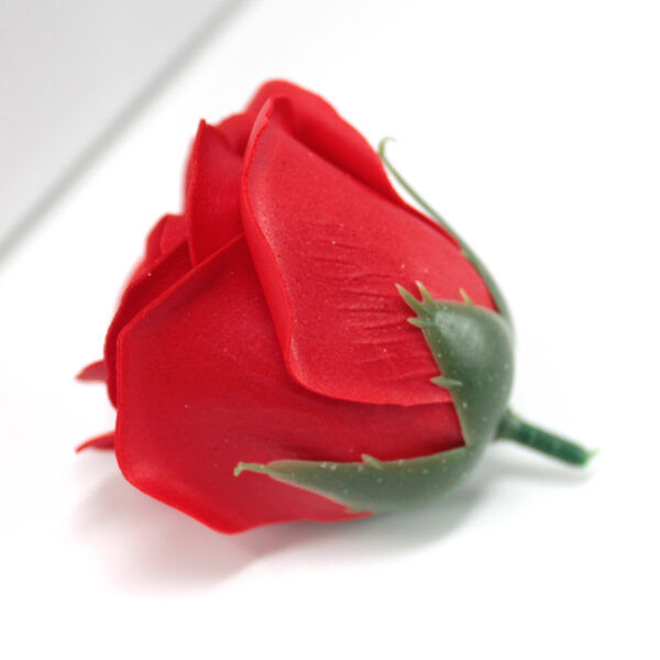Flor de manualidades deco mediana - roja - Imagen 4