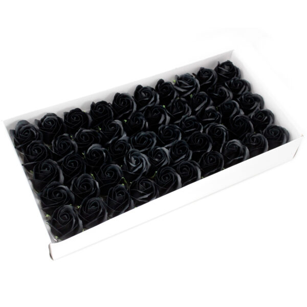 Flor de manualidades deco mediana - negra - Imagen 2
