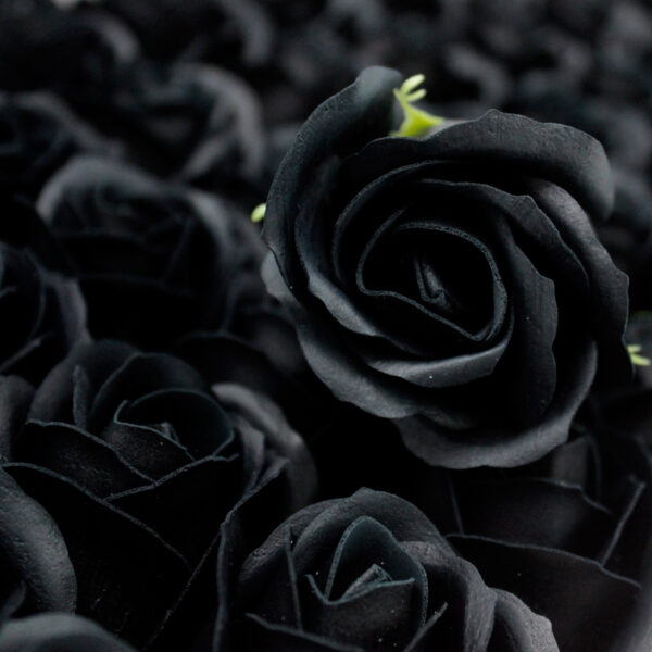 Flor de manualidades deco mediana - negra - Imagen 4