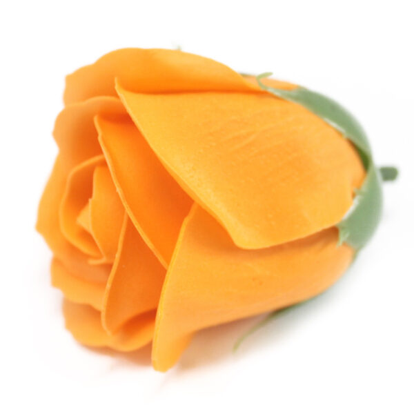 Flor de manualidades deco mediana - naranja - Imagen 3