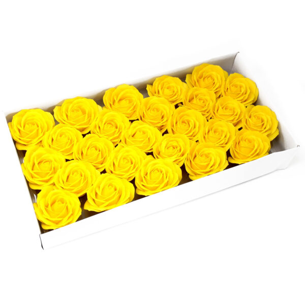 Flor de manualidades deco grande - amarillo - Imagen 2