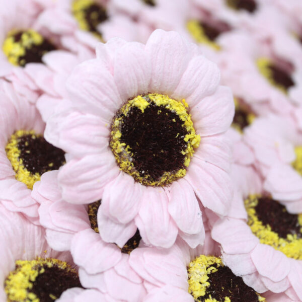 Flor de girasol manualidades deco mediana - rosa - Imagen 4