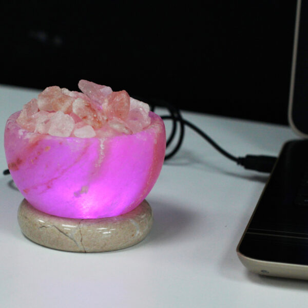 Lámpara de sal USB - Cuenco de fuego - Imagen 2