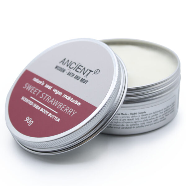 Manteca Corporal de Karité Perfumada 90g - Fresa - Imagen 3