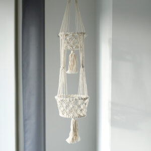 Macetero de Macrame - Doble