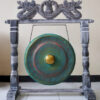 Pequeño Gong de Meditación con Soporte - 25cm - Verde