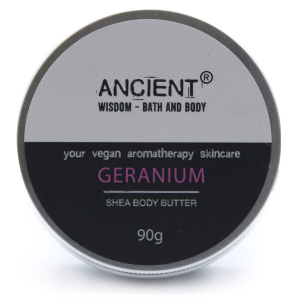 Manteca Corporal de Karité Aromaterapia 90g - Geranio - Imagen 2