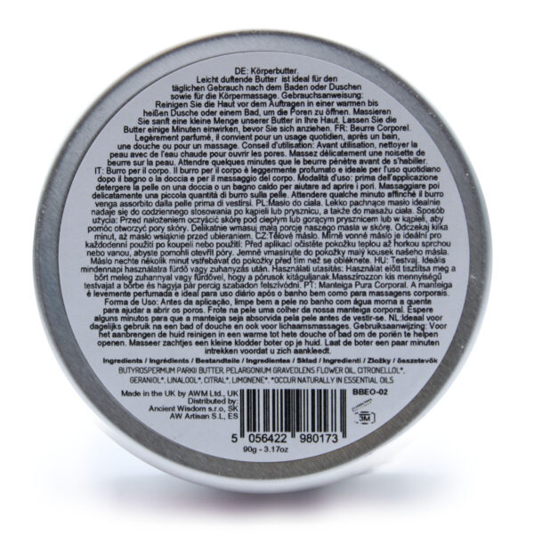 Manteca Corporal de Karité Aromaterapia 90g - Geranio - Imagen 3