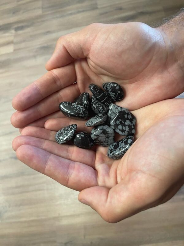 L Tumble Stones - Obsidiana Copo de Nieve - Imagen 3