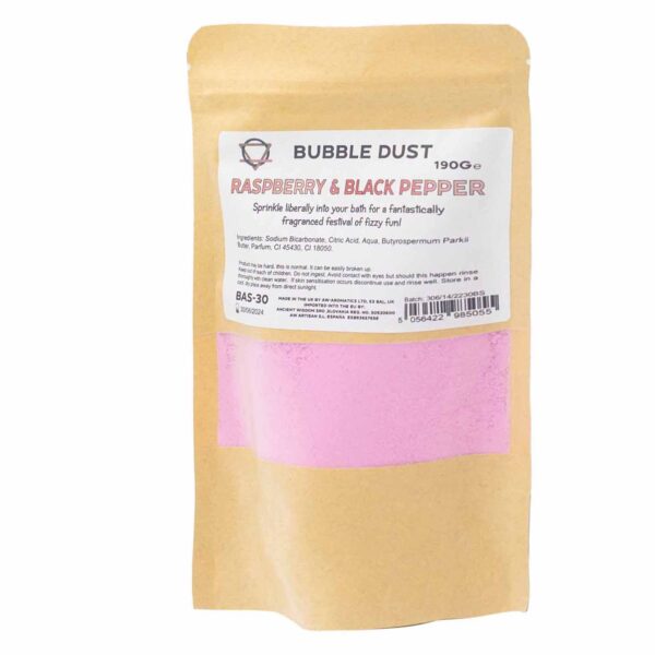 Polvo de Baño de Frambuesa y Pimienta Negra 190gr - Imagen 2