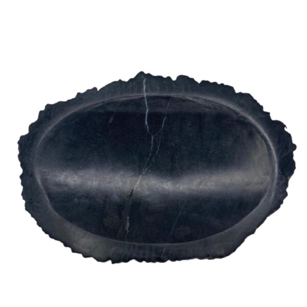 Jabonera Negra de Madera Petrificada - Imagen 2