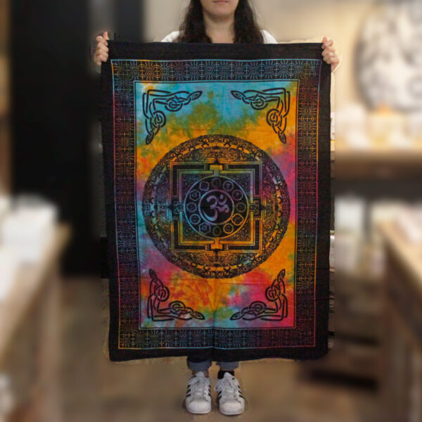 Arte de pared de algodón - Sagrado OM - Imagen 3