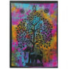 Arte de pared de algodón - Árbol elefante