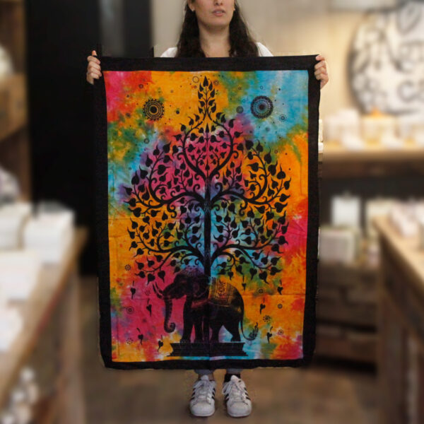 Arte de pared de algodón - Árbol elefante - Imagen 3