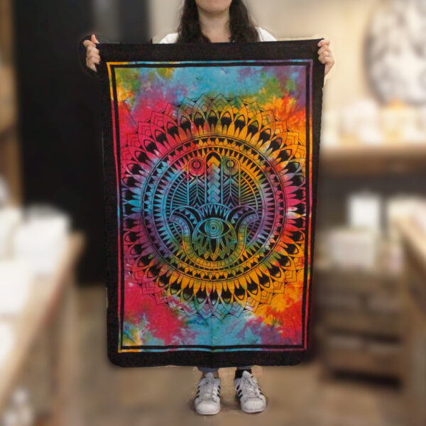 Arte de pared de algodón - Mano de hamsa - Imagen 3