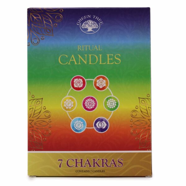 Conjunto de 7 velas - 7 Chakras