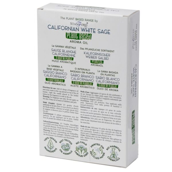 Aceites Aromáticos a base de Plantas - Salvia Blanca Californiana - Imagen 3
