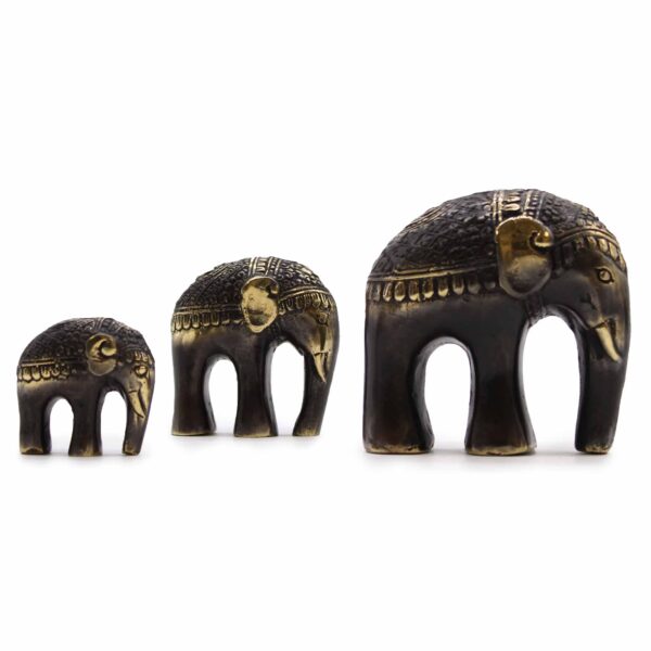 Elefante de arte conjunto de 3 - Imagen 3