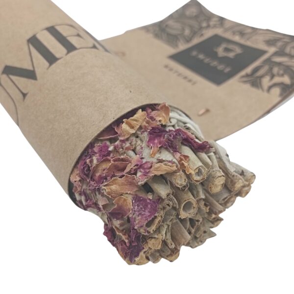 Atado de Hierba - Salvia Blanca y Rosa de Castilla - Imagen 2
