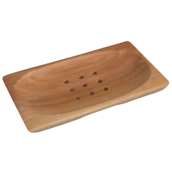 Jabonera clásica de caoba - Rectangular - Imagen 2