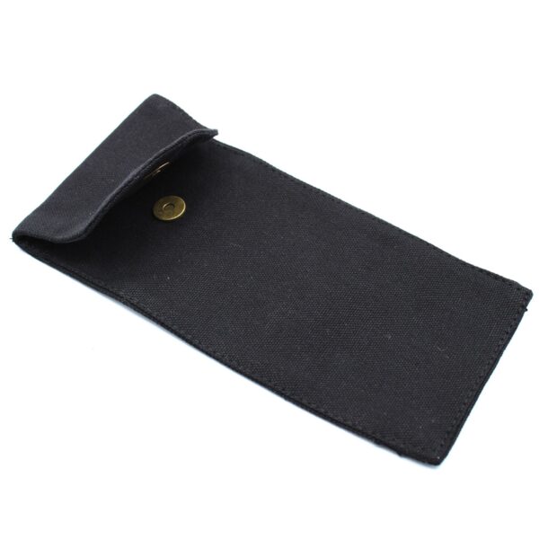 Cotton Pouch for Gemstone Face Rollers 10oz - Black 9x19xm - Imagen 3