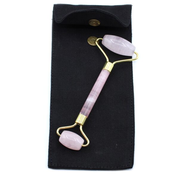 Rodillo Piedras Preciosas para Cara- Cuarzo rosa - Imagen 2