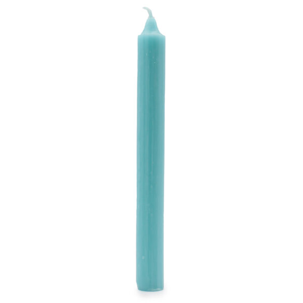 Velas a granel de color sólido - Aqua rústico - Paquete de 10