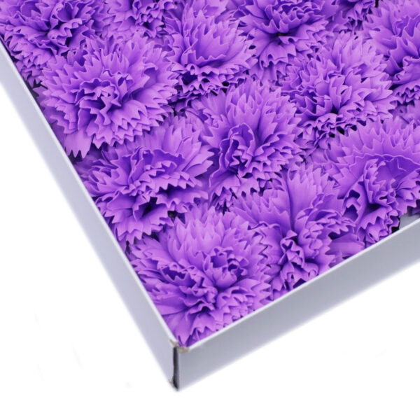 Flor de Jabón Manualidades - claveles - Violeta - Imagen 2
