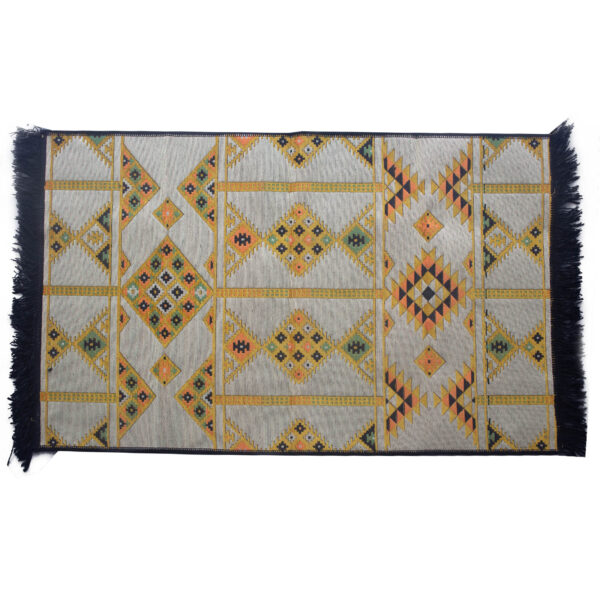 Alfombra Kilim 125x80 cm - Amarillo - Imagen 2