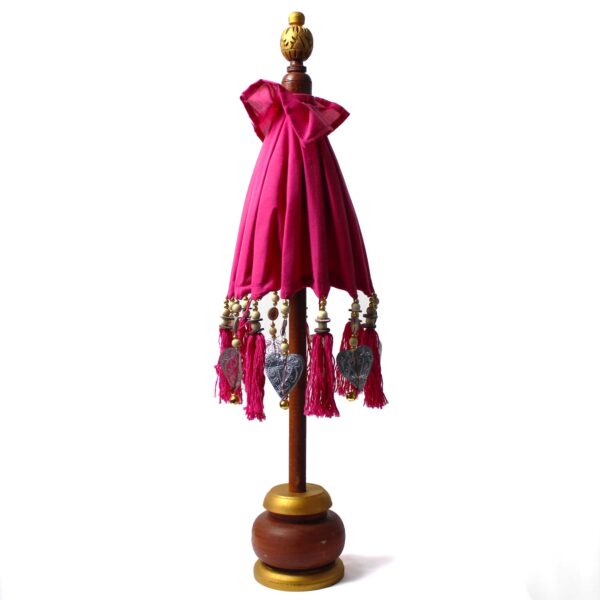 Sombrilla Bali Home Decor - Algodón - Rosa - 40cm - Imagen 3