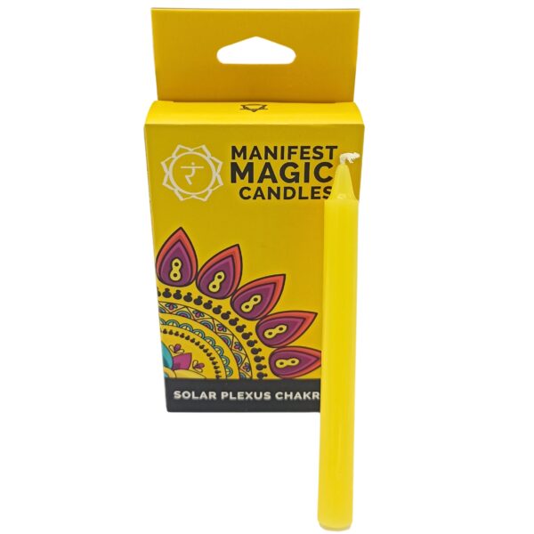 Velas Mágicas Manifest (paquete de 12) - Amarillas - Chakra del Plexo Solar - Imagen 4