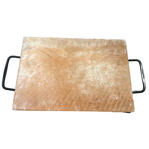 Plato para barbacoa con sal del Himalaya - 30x20x5cm - Imagen 4