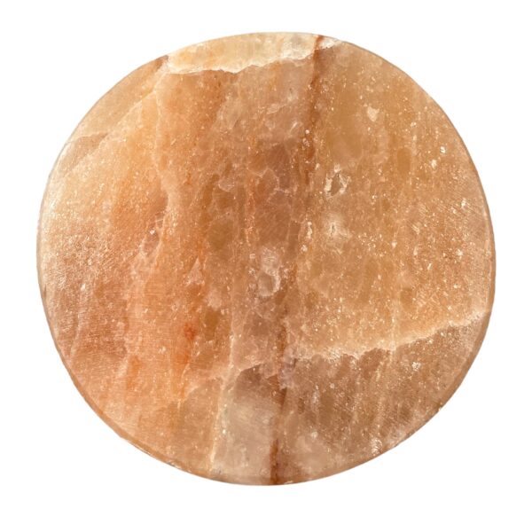 Plato de cocina con sal del Himalaya - Redondo - 20x20x5cm - Imagen 3