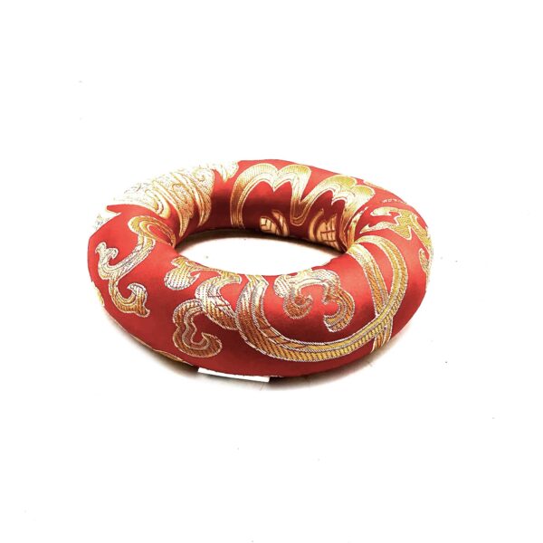 Cojín de aro de 10 cm (para cuenco tibetano de 12-14 cm) - Rojo - Imagen 2