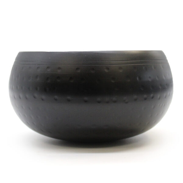 Tazón Grande Negro Golpeado - 18cm - Imagen 2