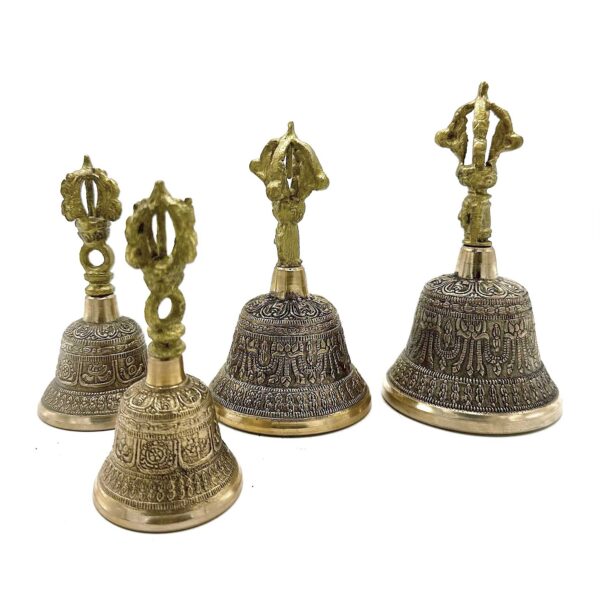 Campana Tingsha tibetana grande - 7,5x13 cm - Imagen 3