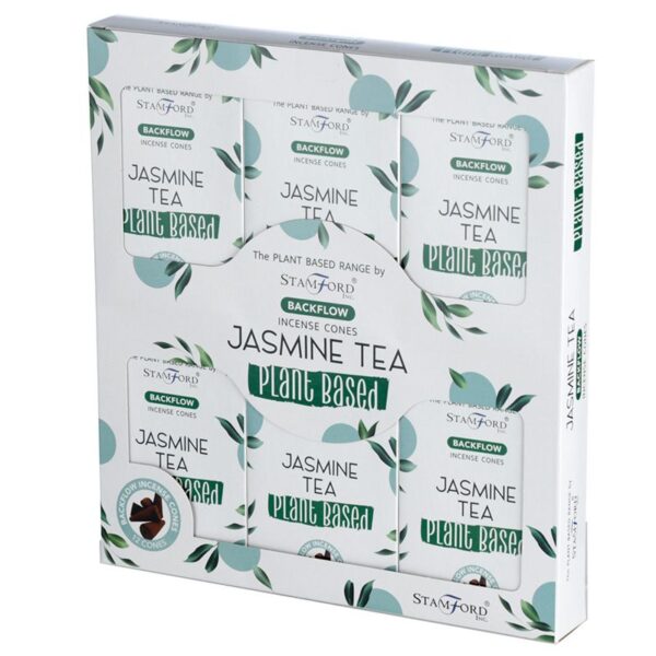 Conos de Incienso de Reflujo a Base de Plantas - Té de Jazmín - Imagen 3
