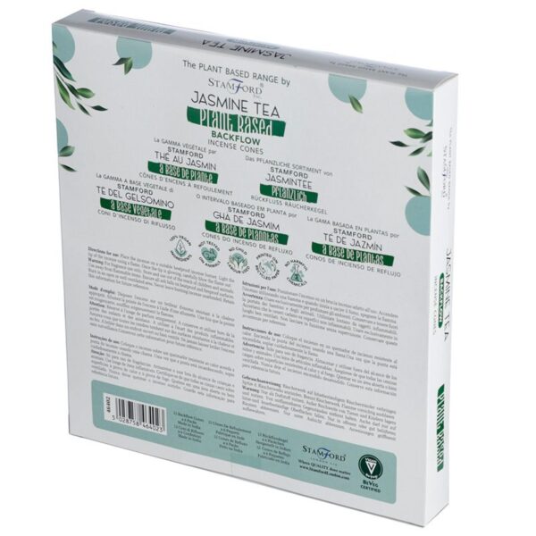 Conos de Incienso de Reflujo a Base de Plantas - Té de Jazmín - Imagen 4